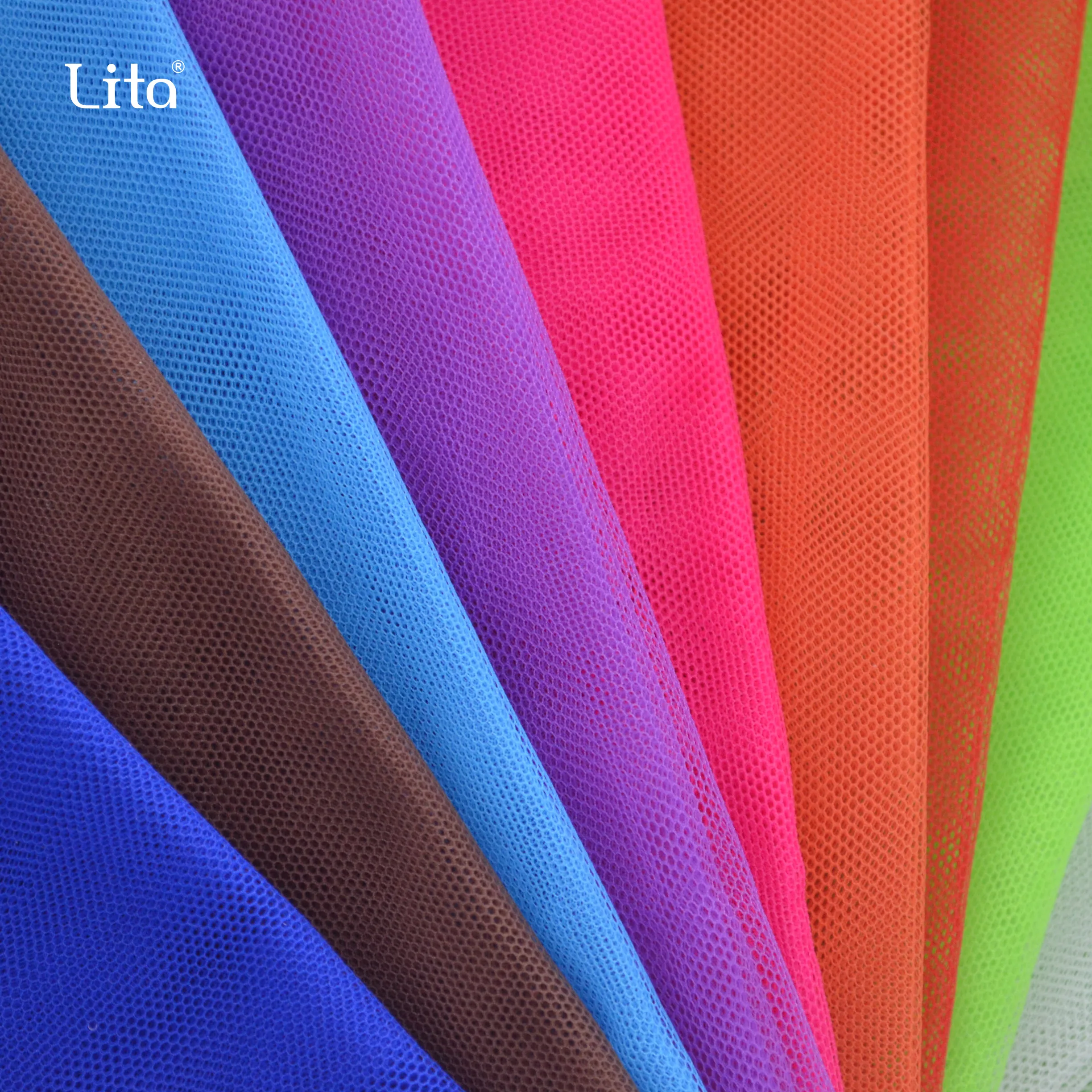 Полиэстер Жесткий Тюль Чистая ткань 6420 6430