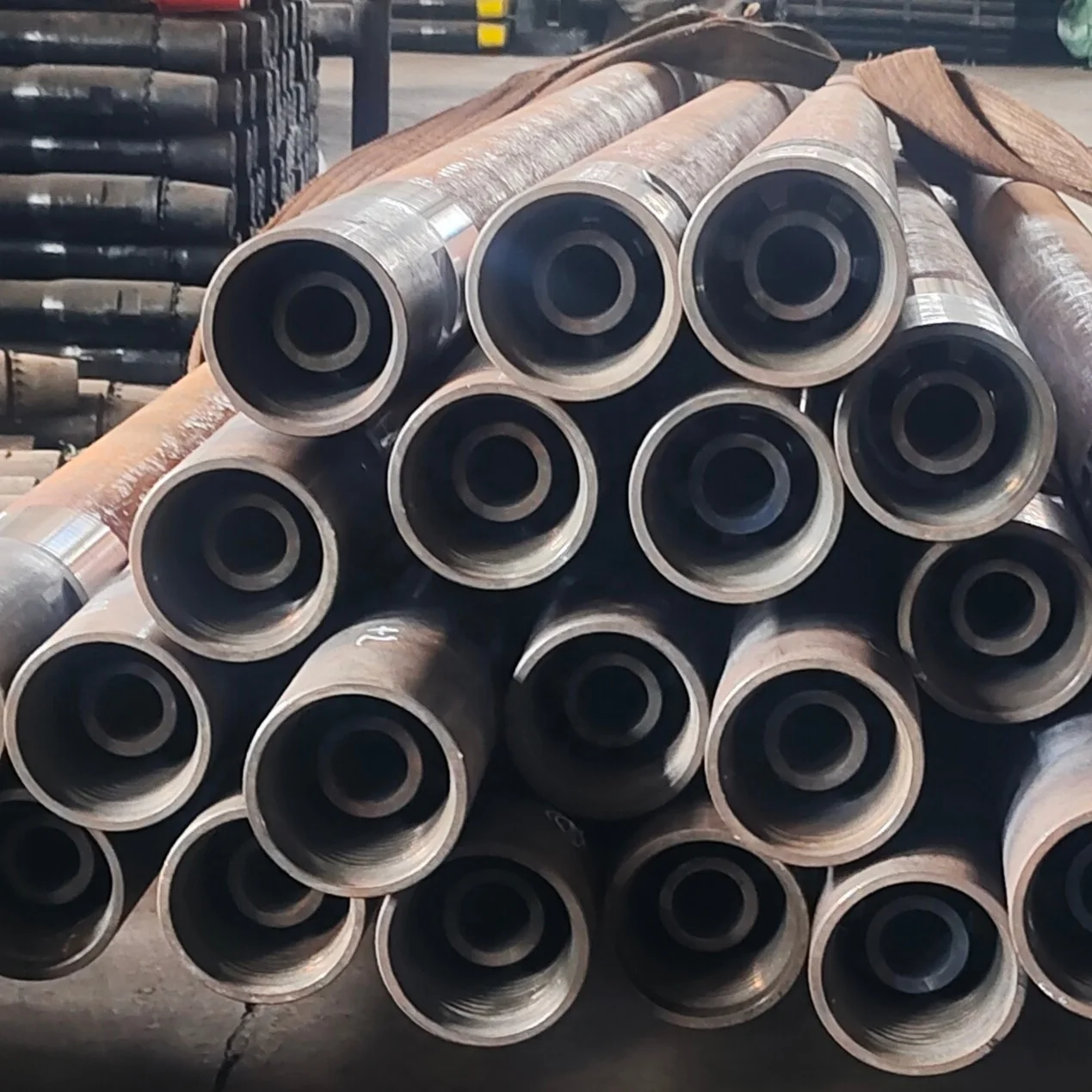 reverse circulation DTH drilling RC drill rod /wrench flats drill pipe