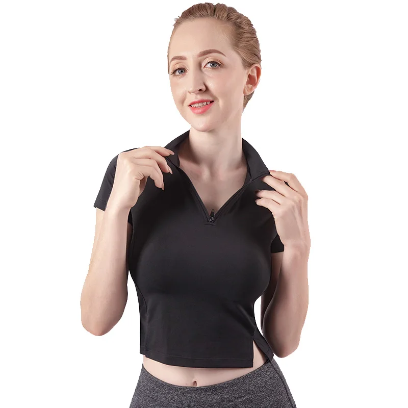 
Lady Sports short sleeve T shirt Stretch Quick dry Woman Sportswear Breathable comfortable GYM running riding Sports T shirt 