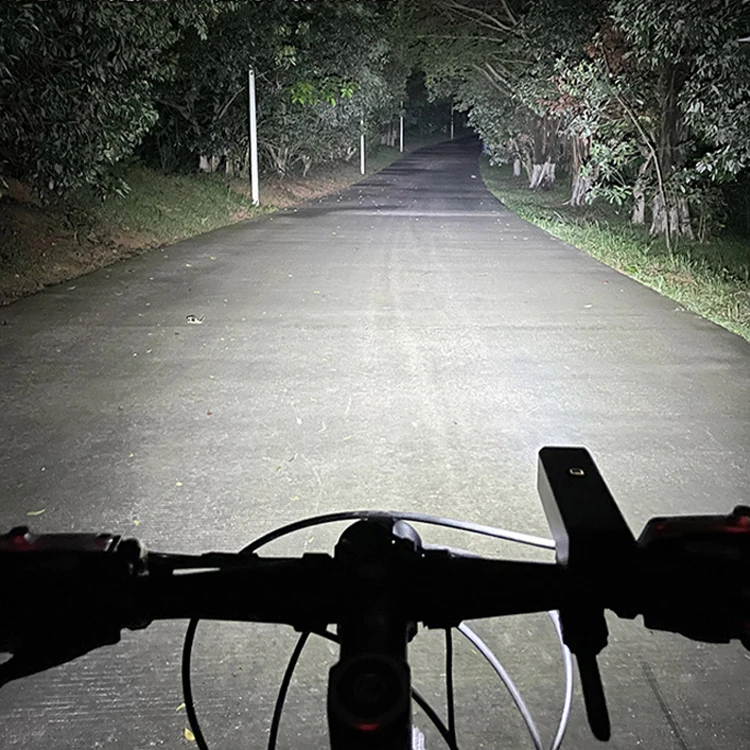 Bike Headlight Aluminum IP65 Waterproof High Lumen Bicycle Front Light set