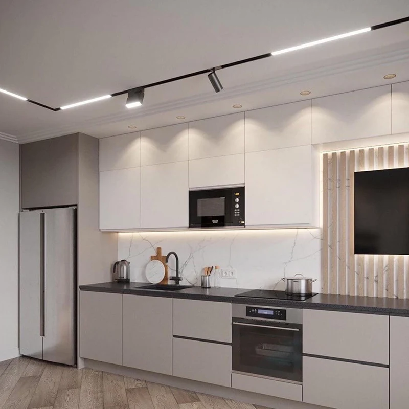 2022 modern surface recessed dimmable linear spot lighting fixtures pendant system led magnetic track light