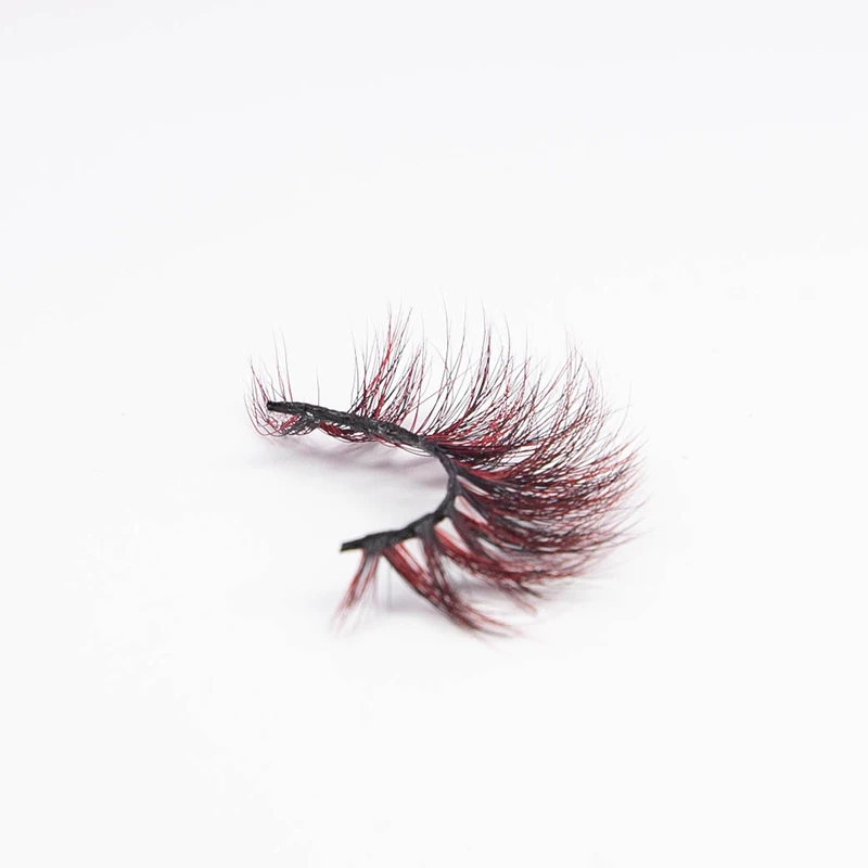 OEM factory price own brand Professional 3d Mink colorful Eyelash