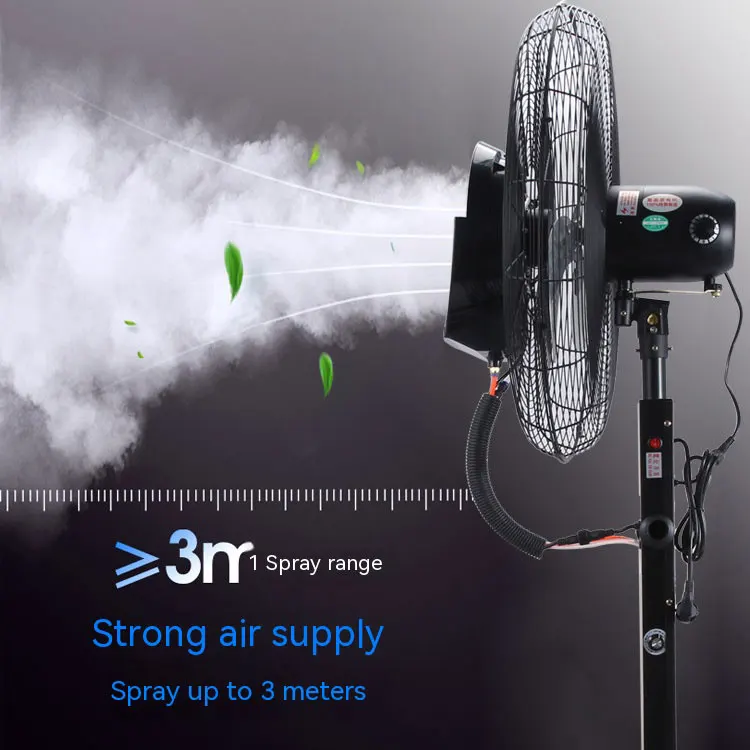 30inch/26inch Best Selling Outdoor Moveable Mist Fan Industrial air Cooling Fan Industrial Wall Mist Fan with Water