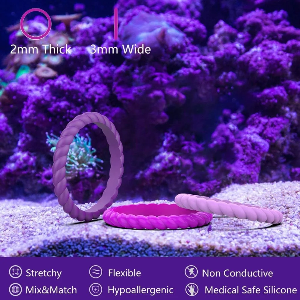 Trendy Sport fitness Comfortable Silicone Stylish Ring Finger Rings Couple Rings