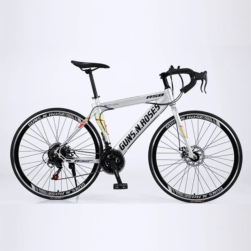 High-carbon Steel Adult Bike,suspension Fork Disc Brake Road Bike Bicicletas Road Bicycle for Sale