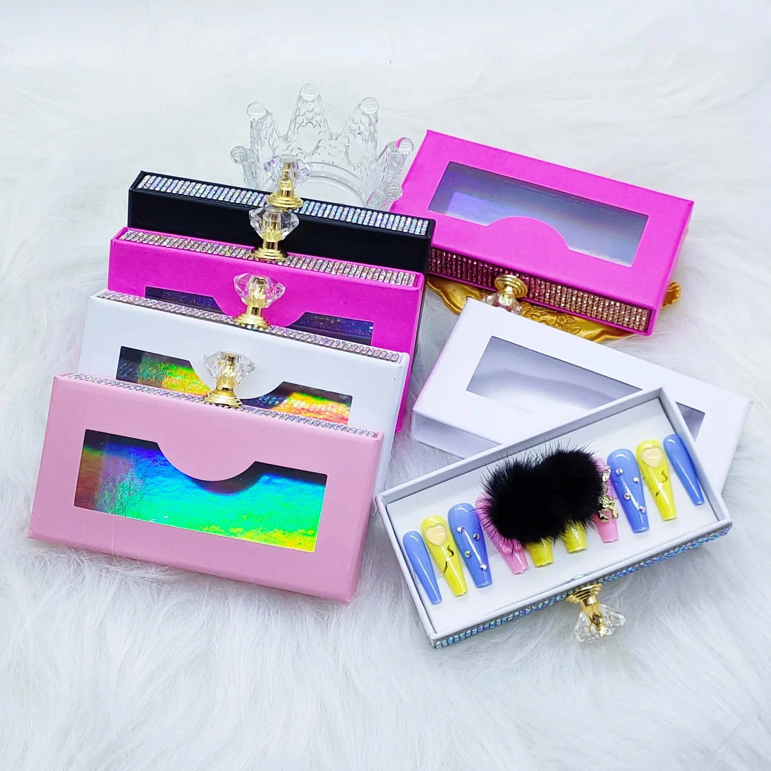 Private label hand made lash box false strip eyelash box custom logo wholesale custom paper lash box packaging