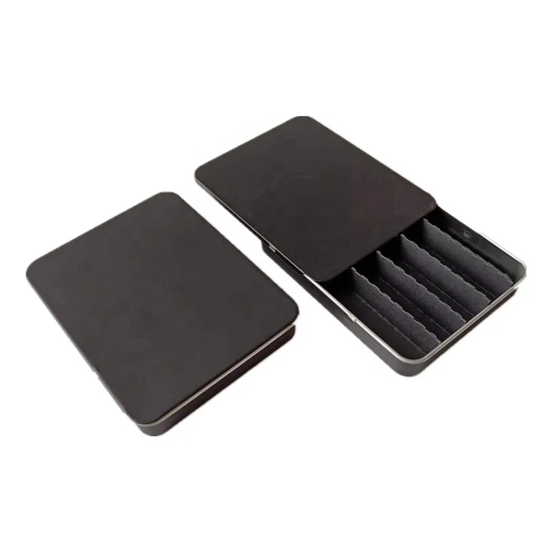 wholesale cigarette cases new 5pcs capacity L95*W75*H13mm child resistant tin with lock ready to ship for pill sugar toy