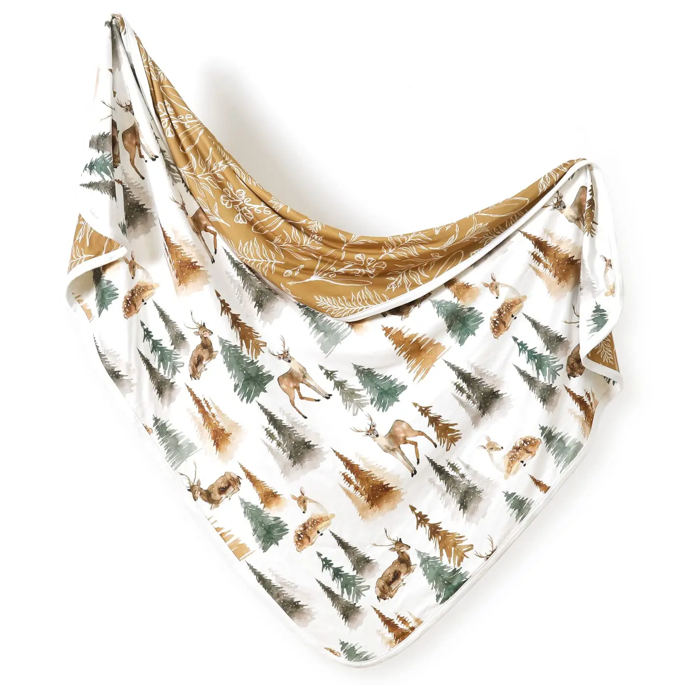 Custom 95% Viscose from Bamboo 5%Spandex Double Layer Super Soft Jersey Knit Stretchy Blankets