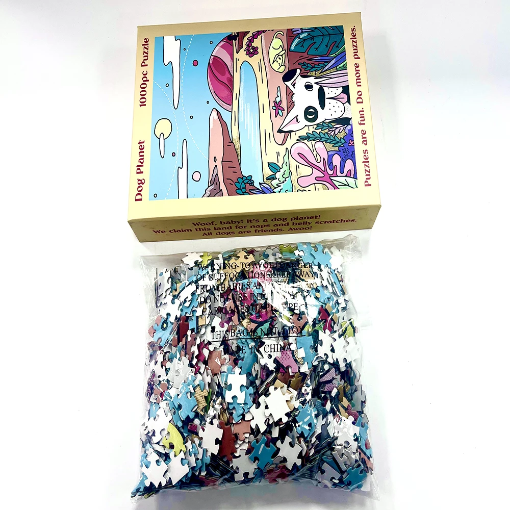 Waterproof 14 Years & Up Rompecabeza 3d For Adults Brain Custom Photo Jigsaw Puzzles 1000 Pieces