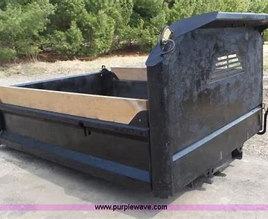 4T-6m3 customized made back dump gate skip container garbage  bin waste sorting and recycling hook lift bin