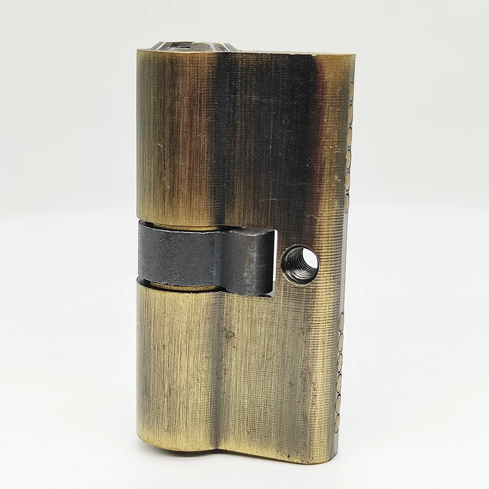 brass zinc alloy aluminum euro 60mm security door lock cylinder