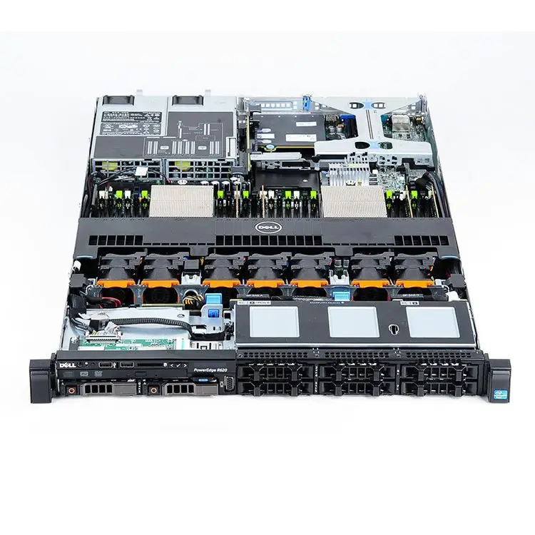 Консольный сервер 1u PowerEdge R620, 2,5 дюйма, Sata/Sas Ssd RAID H310, 495 Вт