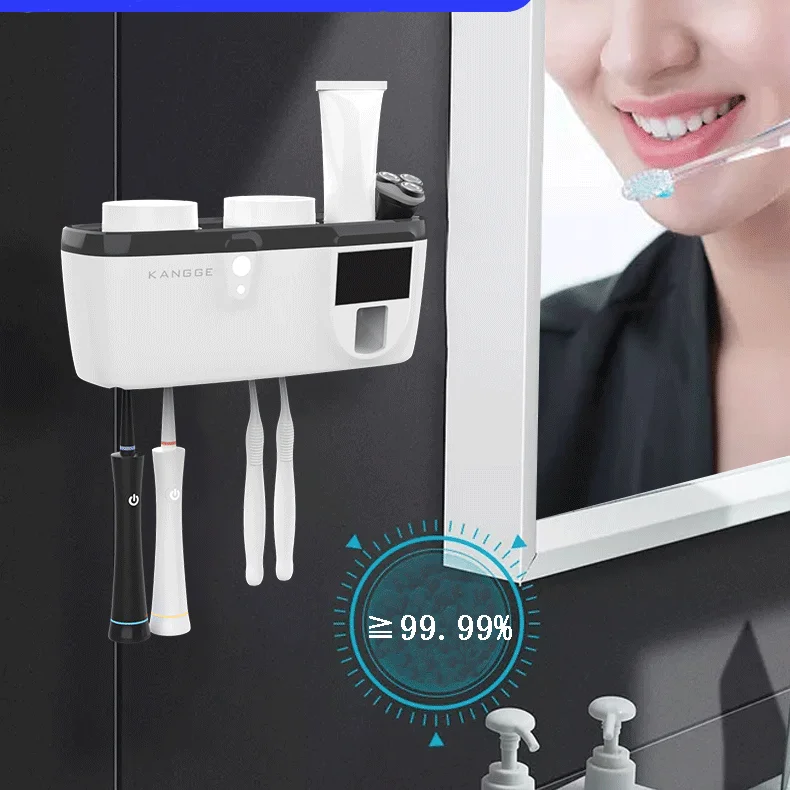 
5W Portable Multi-function Toothbrush Sterilizer Toothbrush Holder, UV Sanitizer Tooth Brush 