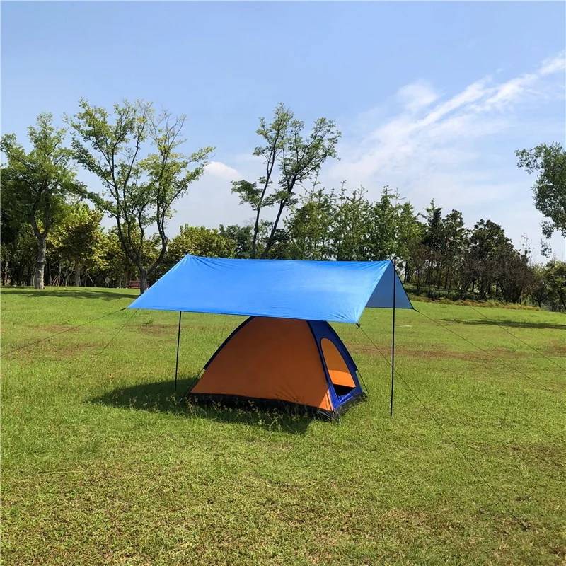 Mountain cattle Hot Selling 3X5M Waterproof Tent Hiking Waterproof Camping Tarp 190 T lightweight Sun Shelter