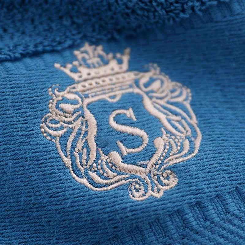 
new style luxury hotel face towel with embroidery logo, bath towel sets 