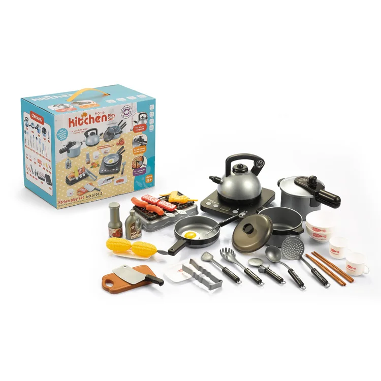 Top quality simulation induction cooker barbecue food play house cooking kitchen toys