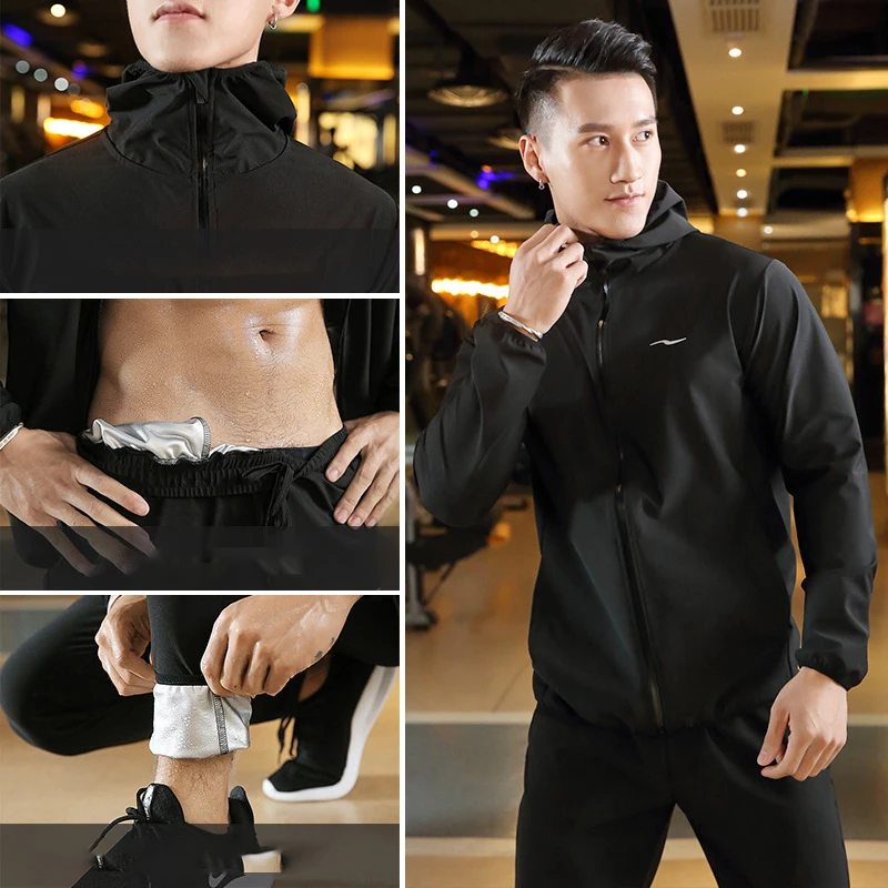 Factory wholesale custom logo Men Slimming Waist Trainer Bodysuit Shapewear Tummy Control Sweat Sauna Suit For Weight Loss