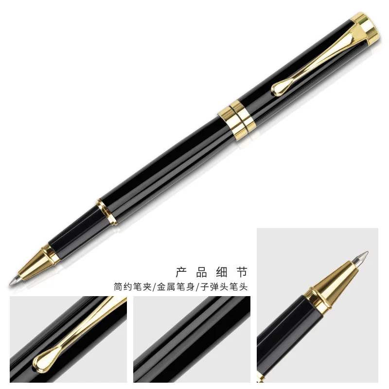 Gift box packaging Luxury Metal Ballpoint Pens School Business Office Signature Roller Pen Writing Student Stationery Supplies