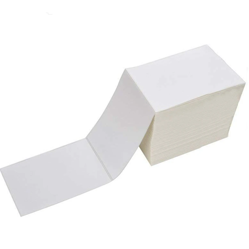 4x6 inch Fanfold Direct Thermal Address & Shipping Labels UPS, USPS, FedEx,DHL Compatible for Zebra, Eltron, Neatoscan,Rollo
