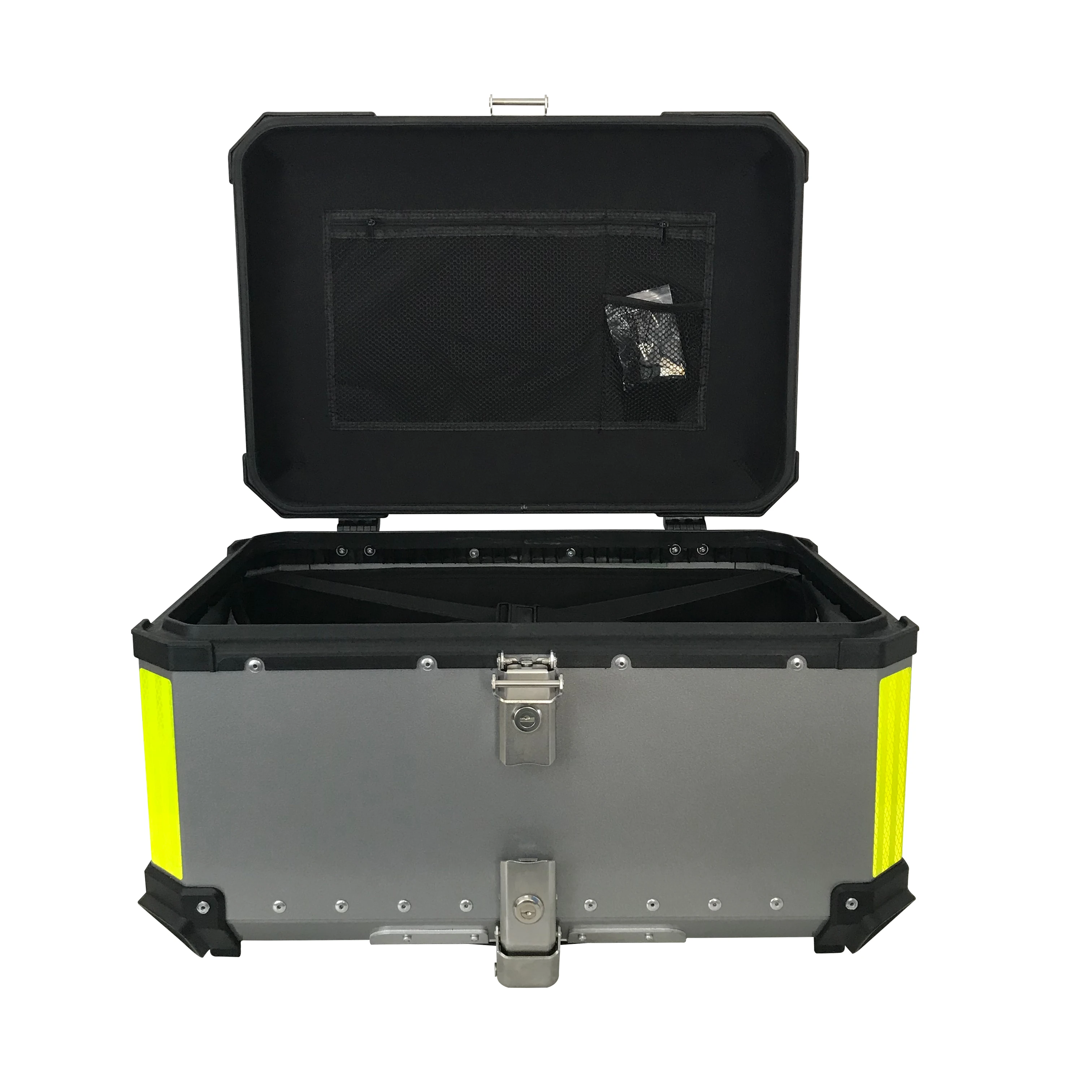 65L gear box for Motorcycle tail boxes food deliver sec top bajaj motorcycle alloy top box storage case aluminum alloy