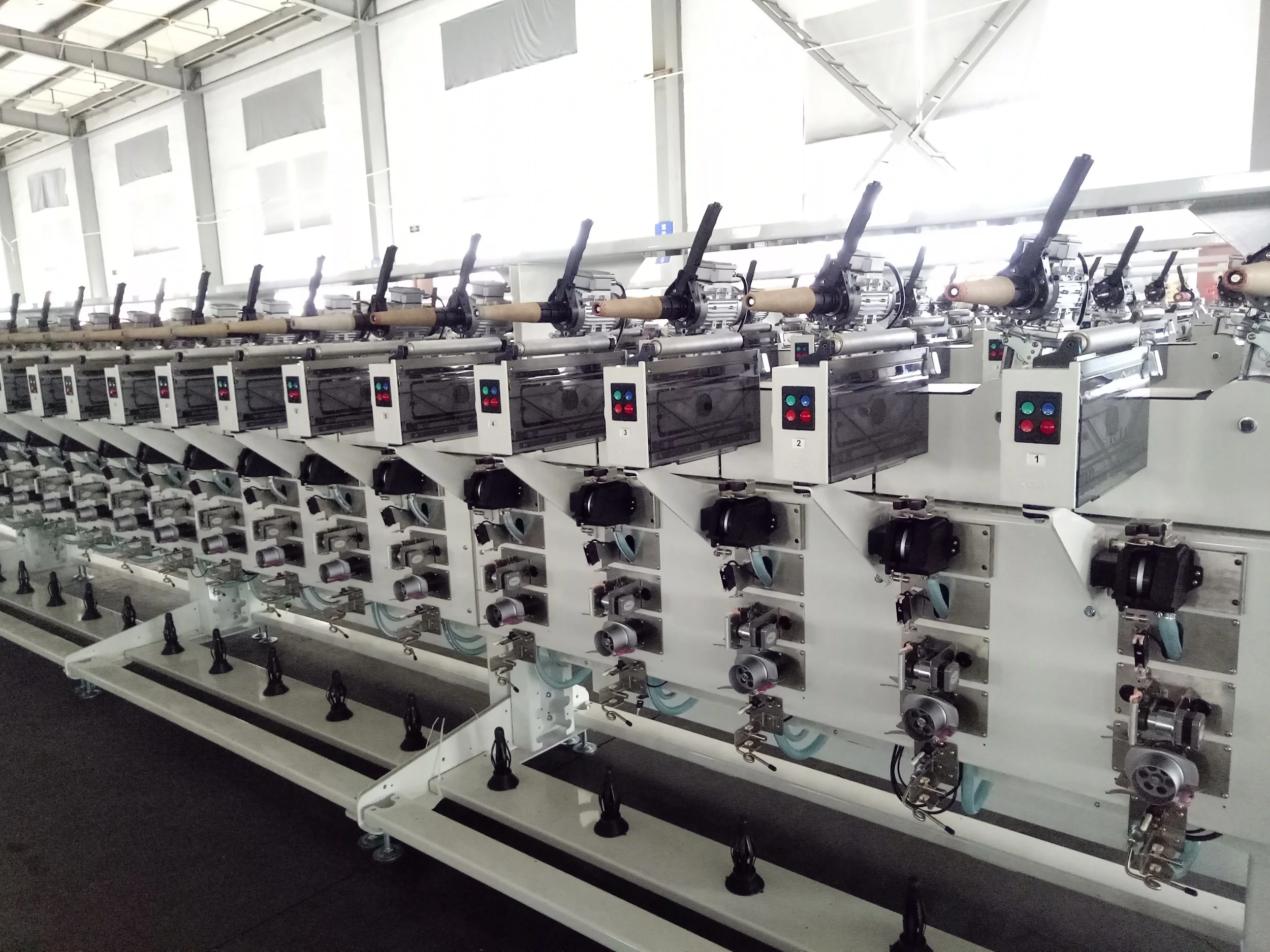 KC212B  Filament Yarn  Winder Rewinding Machine Cone To Cone Semi Automatic Bobbin Winding Machine