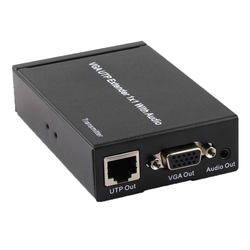 VGA удлинитель 300 м с аудио через UTP LAN Cat 5e/6 VGA усилитель передатчик и приемник 1080P