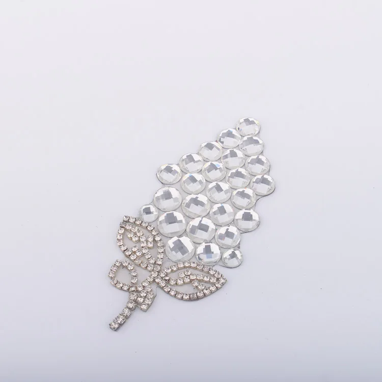 
Garment Embellishments Purple Grape Bridal Crystal Applique 