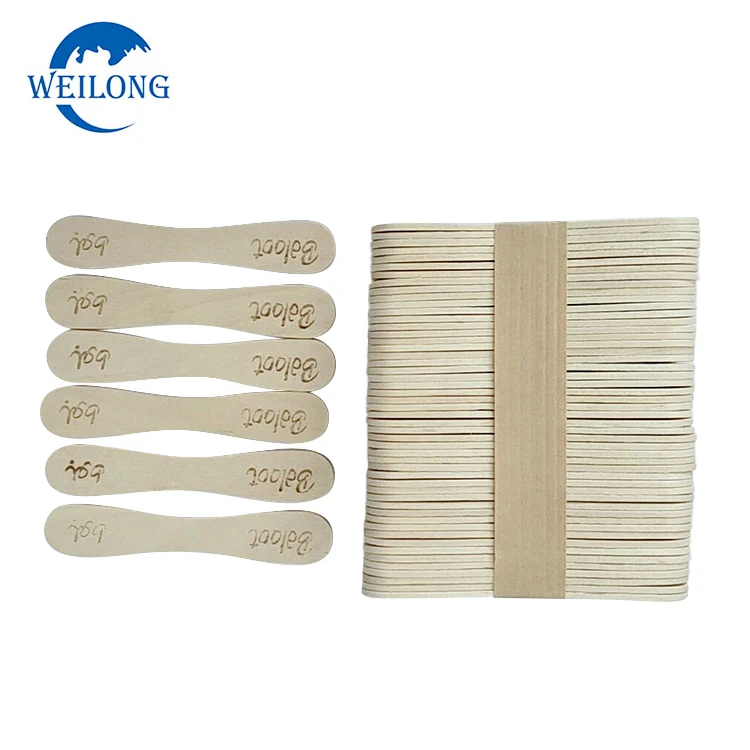  Food grade round ice cream spoon/ice wooden