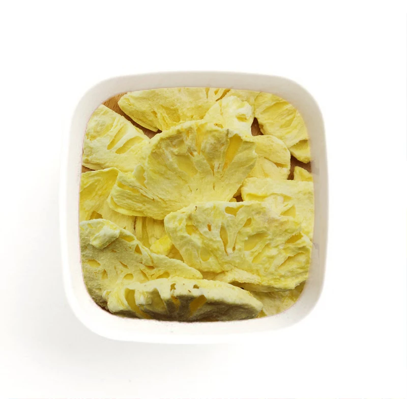 Low Price Guaranteed Quality Slice Freeze Dried Fruits Export Pineapple
