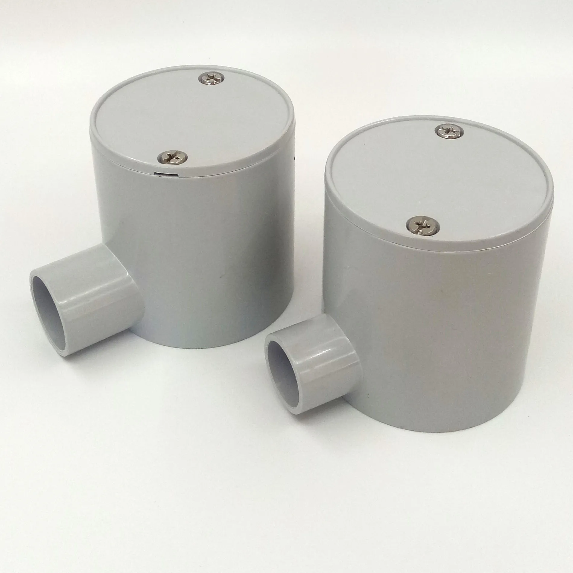Electrical Conduit Fitting PVC Pipe Deep 4 Way Round J/BOX Junction Box  With 4 Way Entries