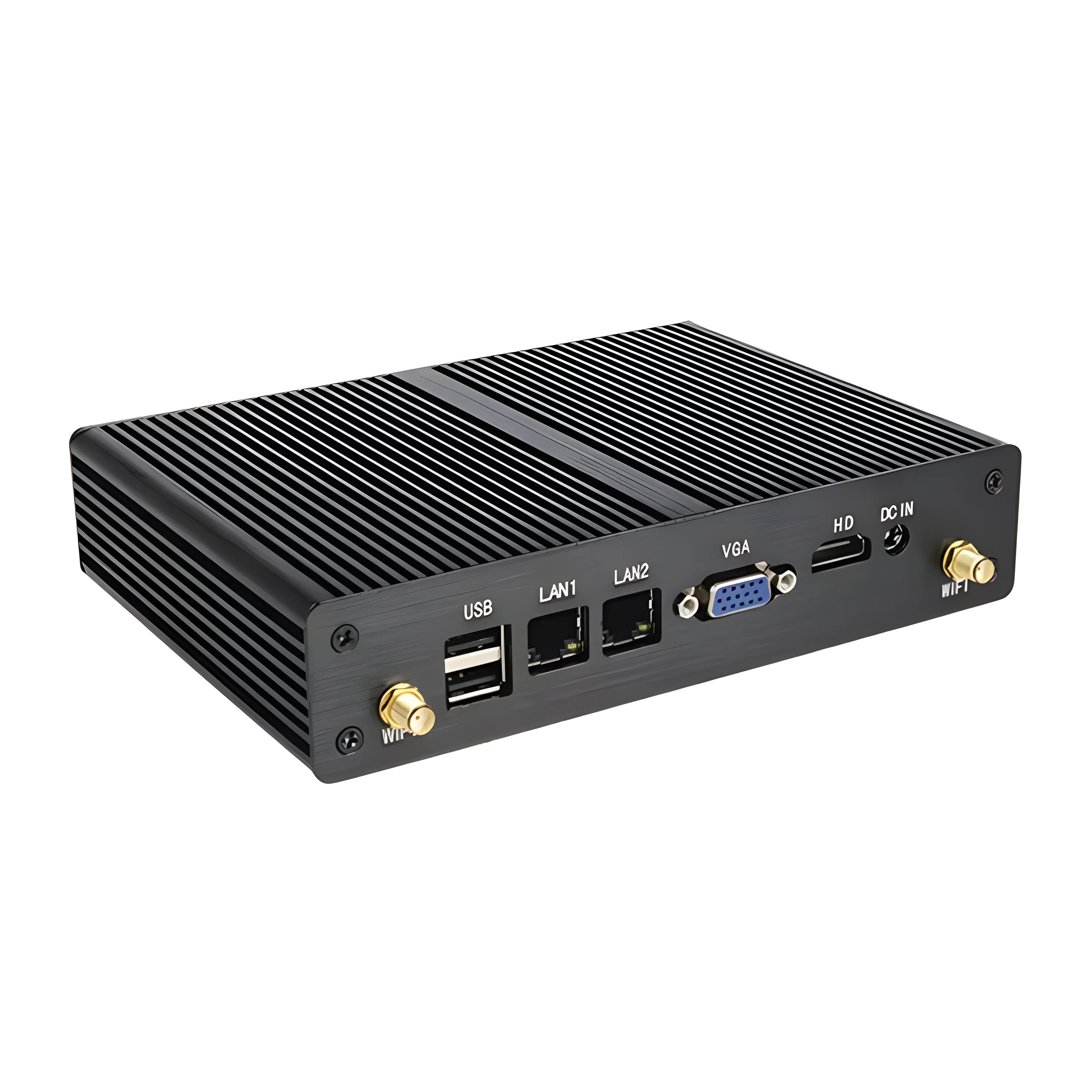 Mini Industrial PC J1800 J1900 N2830 Processor 2 COM 2 LAN Win10 Fanless Mini PCs