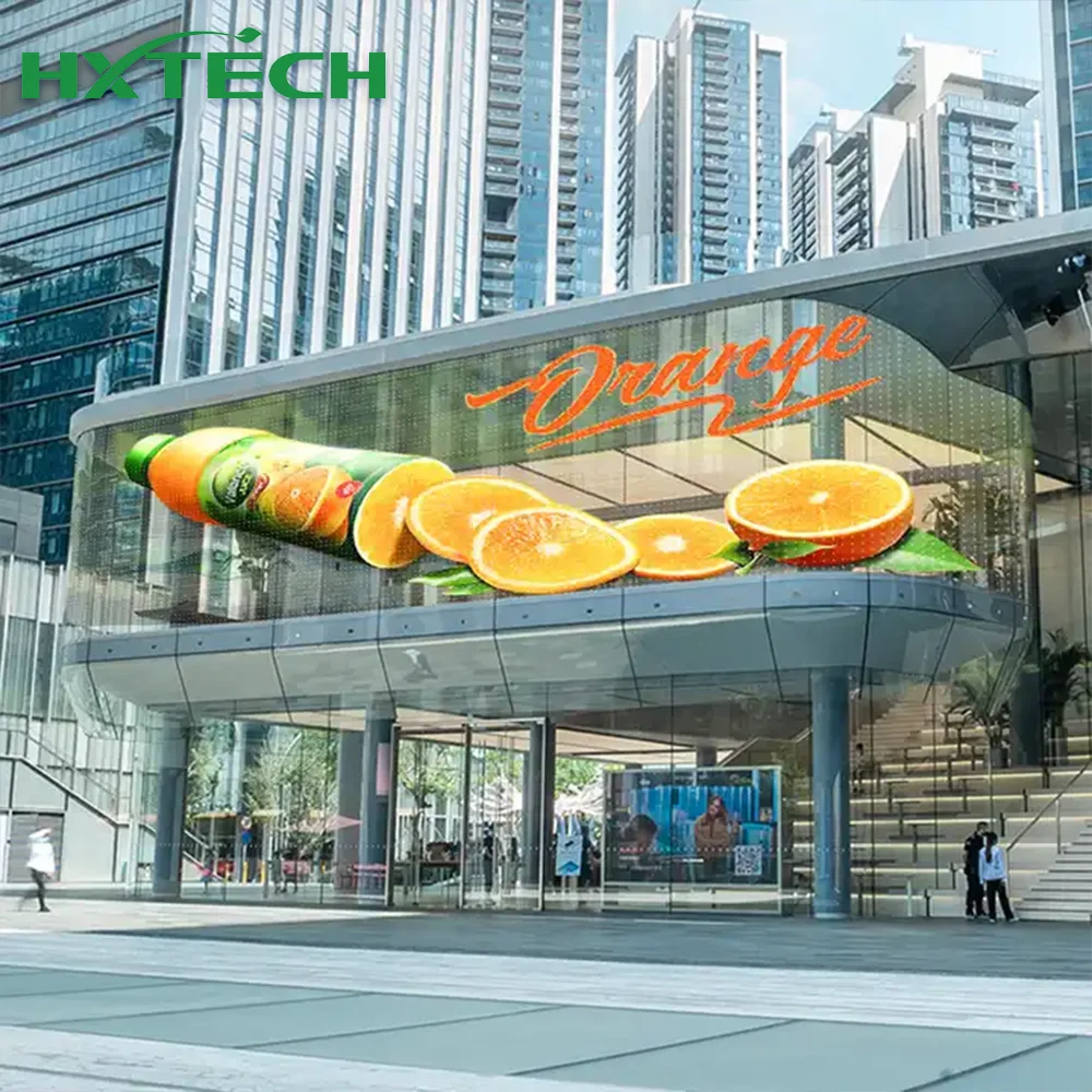 Hd Holographic Mesh Screen Transparent LED Screen Hologram Indoor Transparent Led Display For Glass Wall