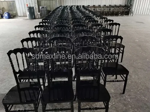 Cheap Napoleon Hotel Event White Color Party Event Wooden Chairs