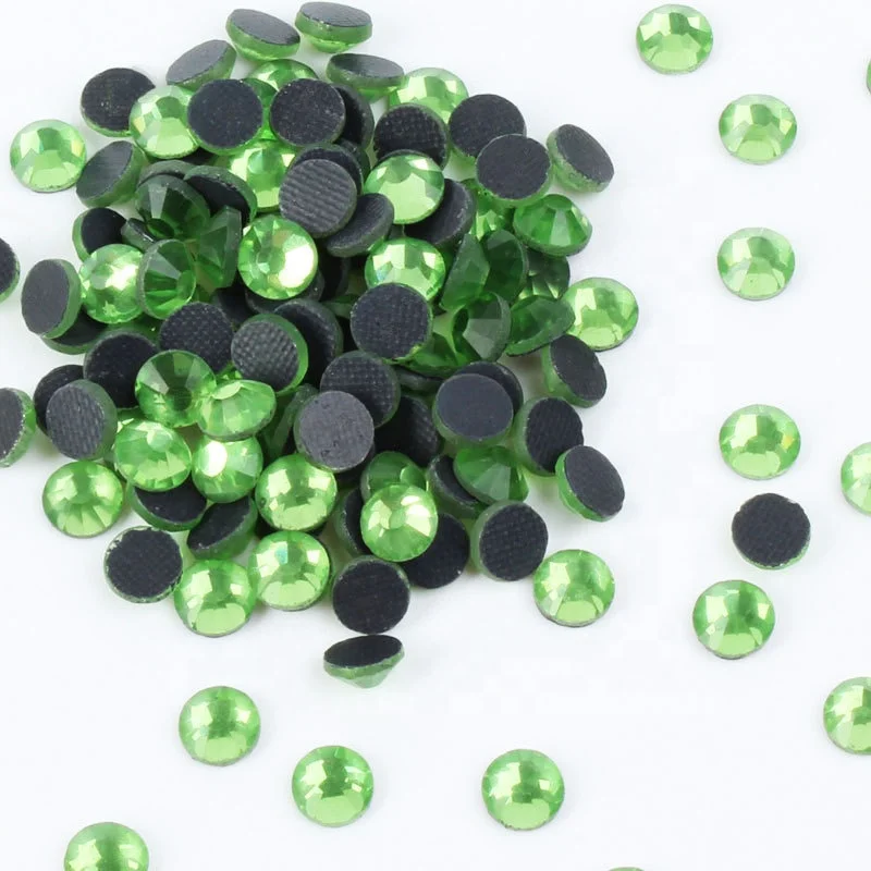 Meiyin Meilin DMC Hotfix Rhinestone Bulk Flat Back  Glass Hot fix Rhinestones  For iron on patches apparel dress