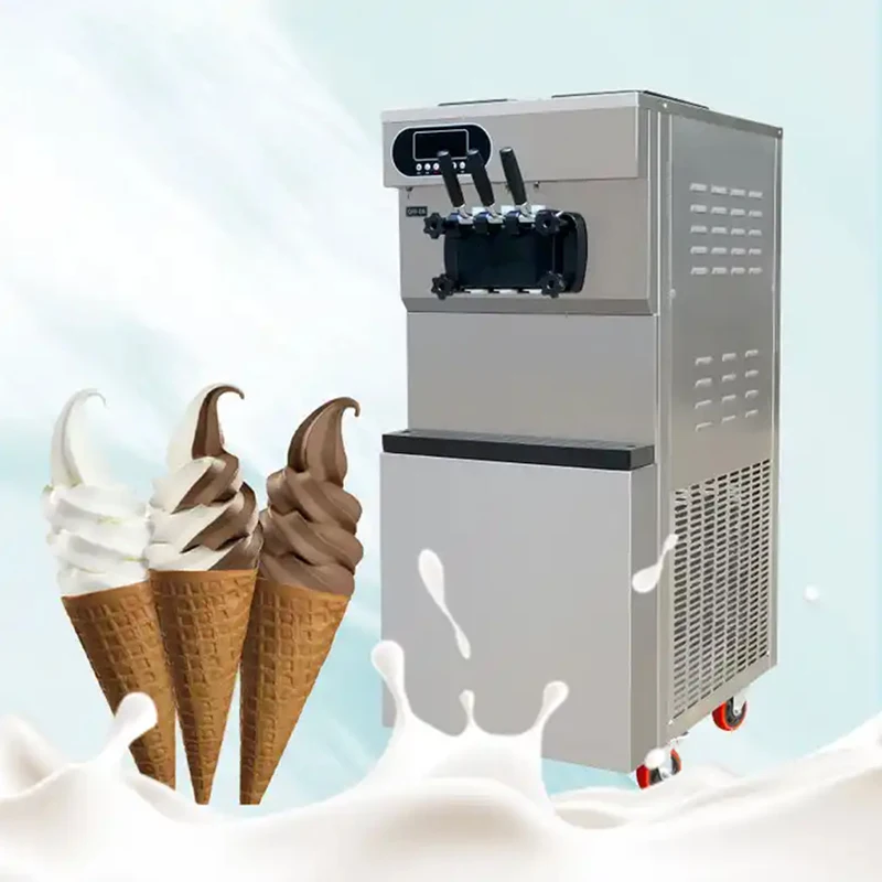 Three Flavor Soft Ice Cream Machine Serve Making Factory Price for Sale