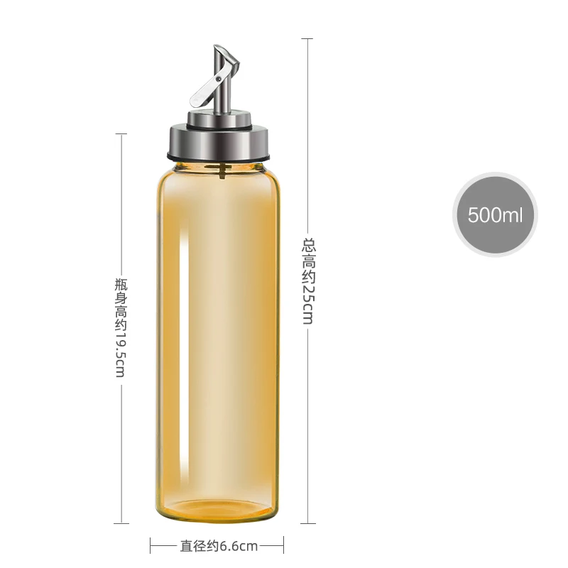 Portable Premium Durable Material Cooking White Storage Oil Glass Bottle