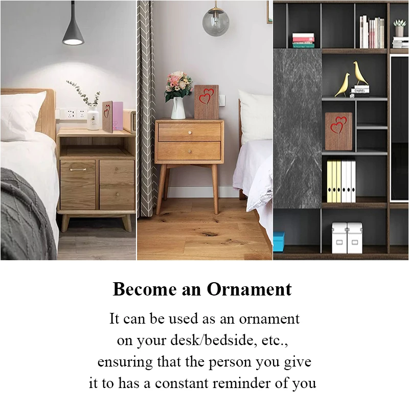 Customized Valentines Day Card Anniversary Gift Handmade Wood Musical Greeting Card