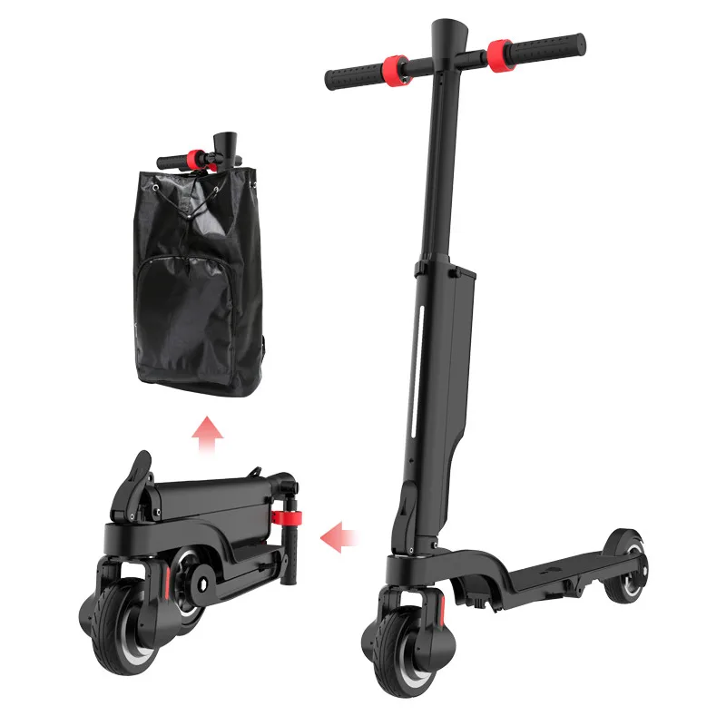 OEM foldable electric scooter two wheel Lithium rechargeable 5.5inch electric bike scooter bag adult kick scooter electric
