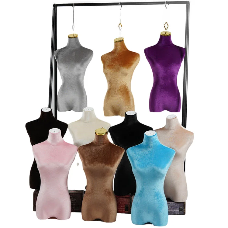 Female Mannequins for Wedding Dress Customize Hanging Upper Body Mannequin Colorful mannequin head with shoulders
