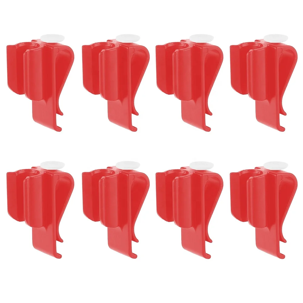 HOW TRUE Wholesale Portable Golf Club Clips Red Black Golf Putter Holder Accessory Plastic Golf Putter Clamp Clip