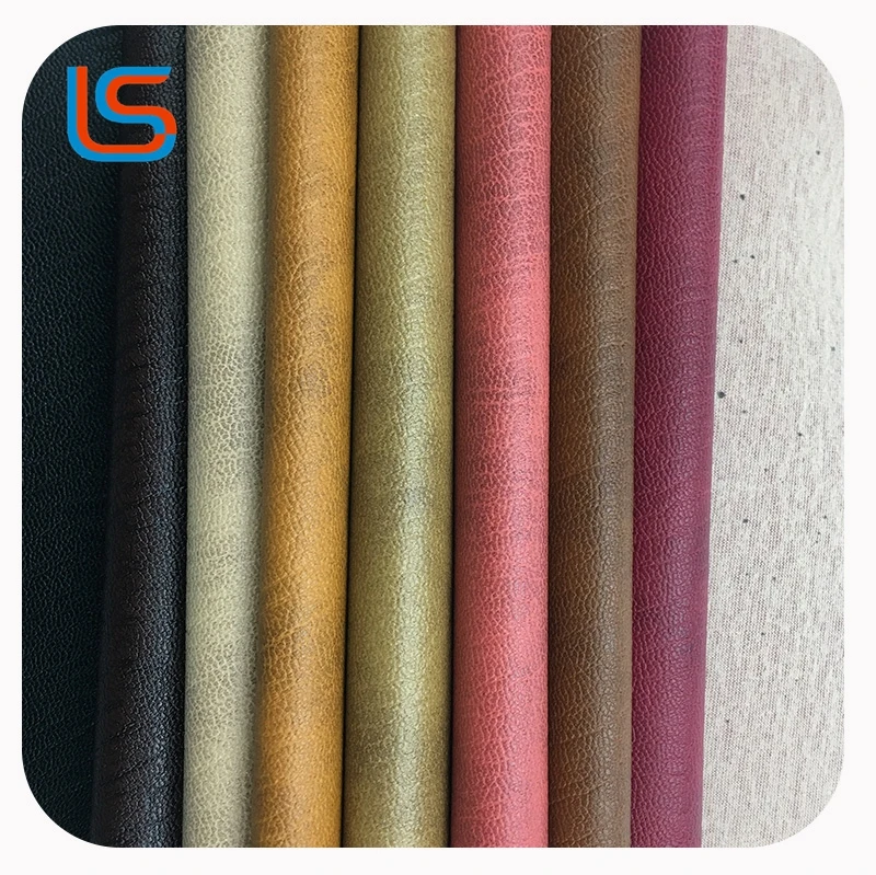
factory wholesale artificial synthetic pvc vinyl leather for sofa 