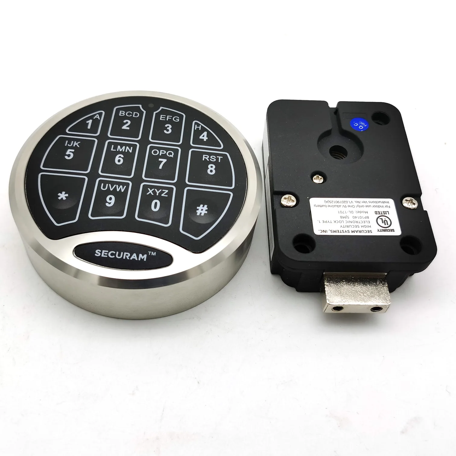 SECURAM high security motor driven deadbolt safe lock for deposit safe and gun safes