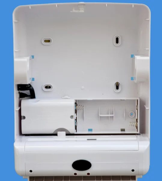 Wall mounted ABS plastic black wholesale electric sensor induction toilet automatic battery paper towels dispenser