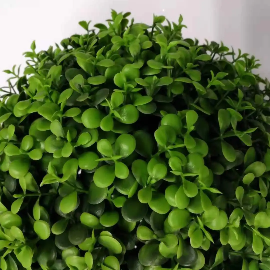 Factory Direct Sale Plastic Grass Artificial Boxwood Hedge Topiary Ball for Home Decoration Fire Resistant