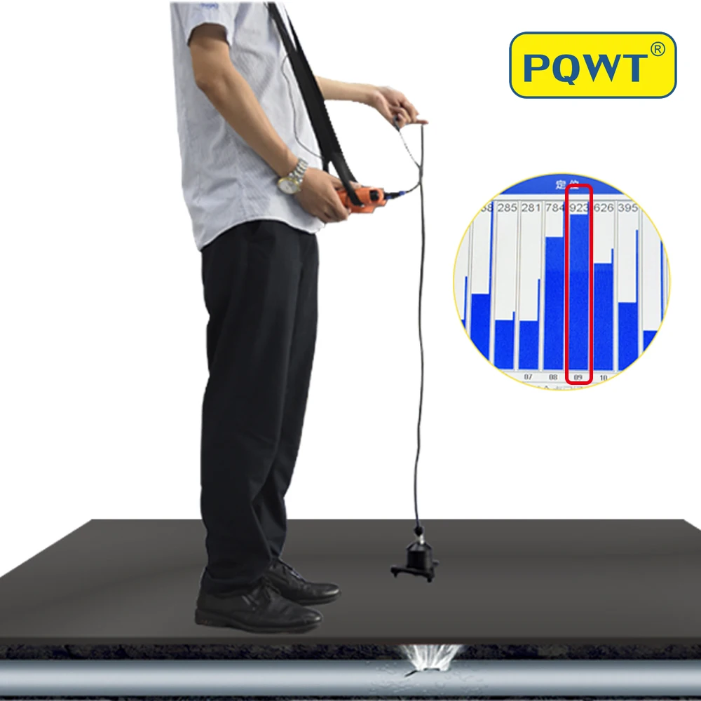 PQWT L50 Underground Pipes Walls Scanner Pipelines 50cm Water Leak Detection Device Detector