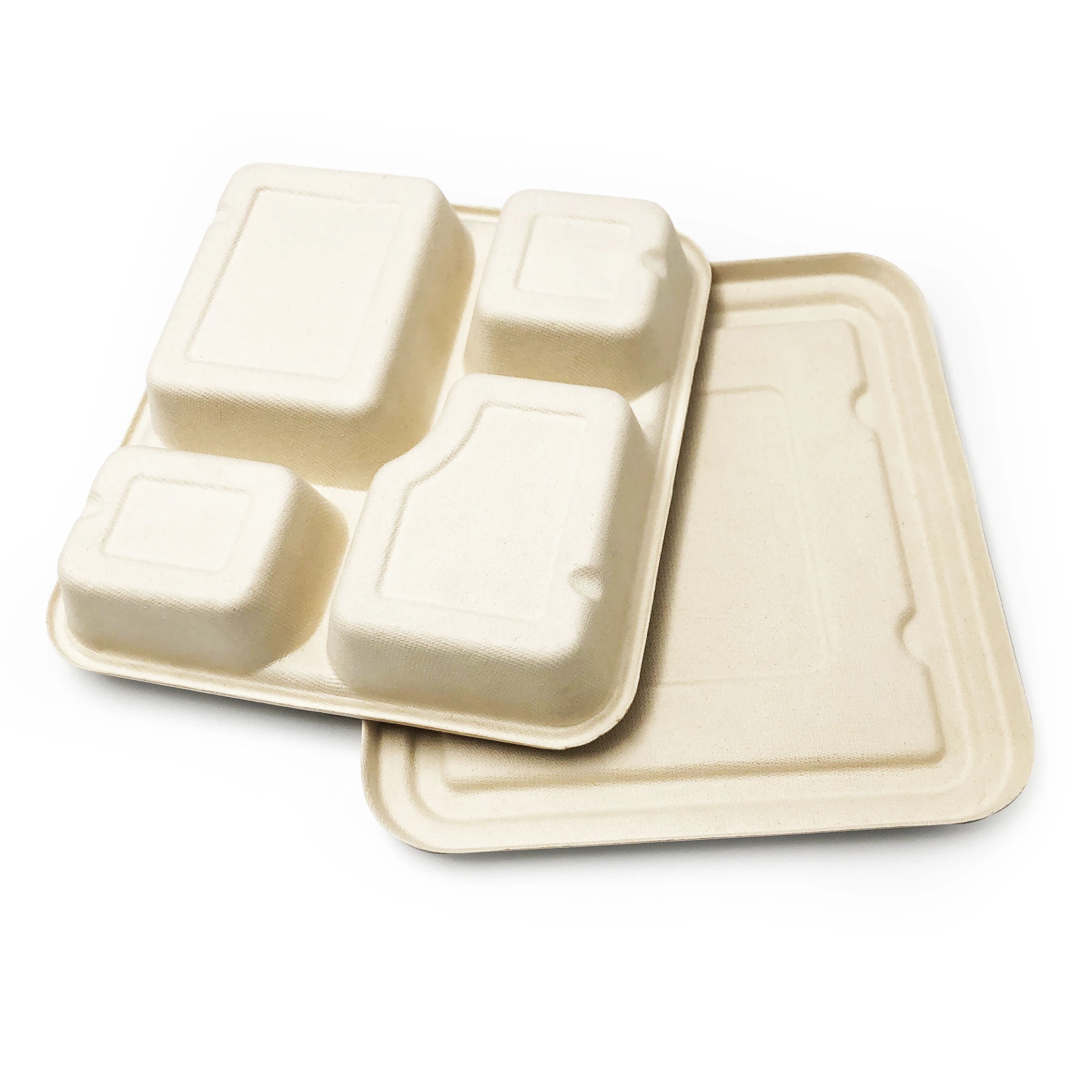 Wholesale Biodegradable corn starch takeaway food container disposable cornstarch food box