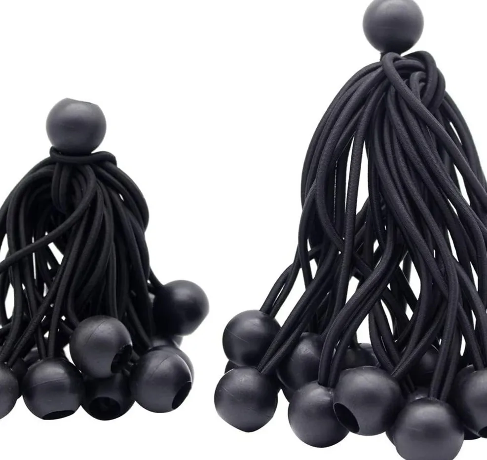 Эластичный шнур с регулируемым шариком для фитнеса, черный для закрепления бытовых предметов