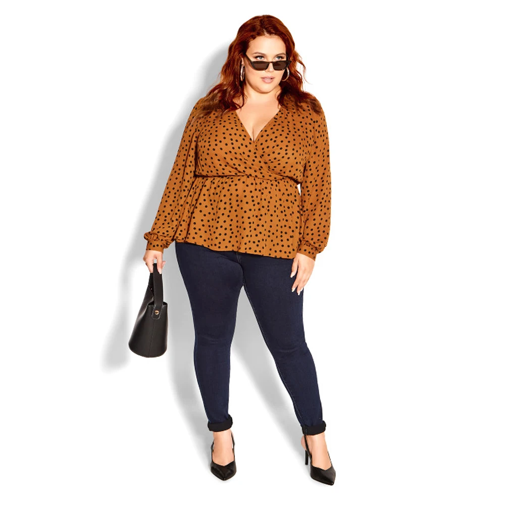 Женская эластичная вечерняя Модная рубашка с V-образным вырезом и открытой пуповиной