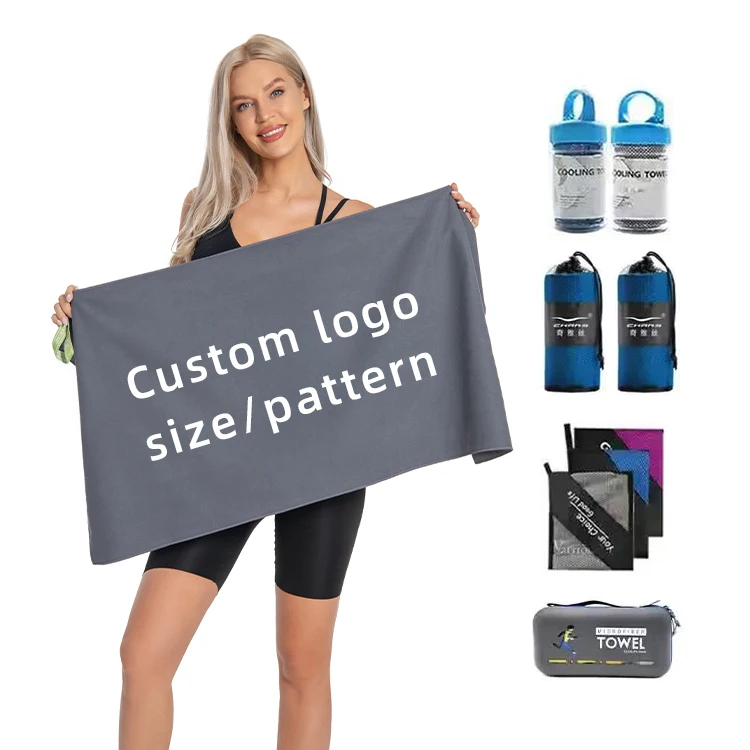 Sweat Towel Absorbent Quick Drying Microfiber Fitness Exercise Gym Hand Towels With Logo Custom Sports Towel