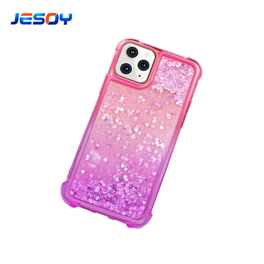 Luxury Floating Quicksand Silicone Shockproof TPU Bling Glitter Mobile Phone Case